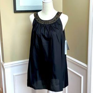 DKNYC black sleeveless tunic, size M, NWT